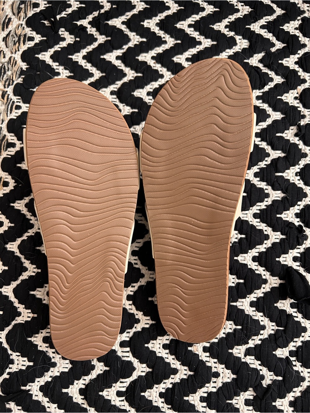 Reef Women’s Double-Strap Slide Sandal in Cream and Brown - Picture 2 of 2
